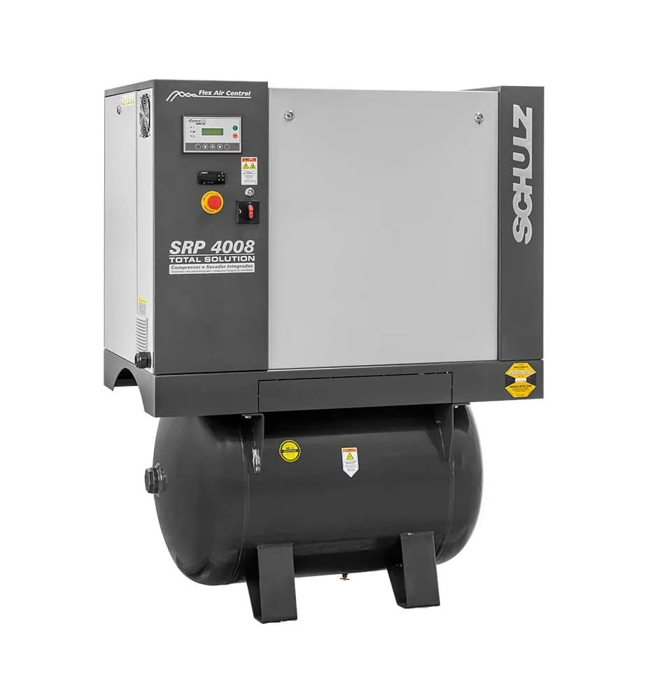 Compresor de tornillo SRP 4008E Flex TS - 7,5 hp 230 litros con secador integrado