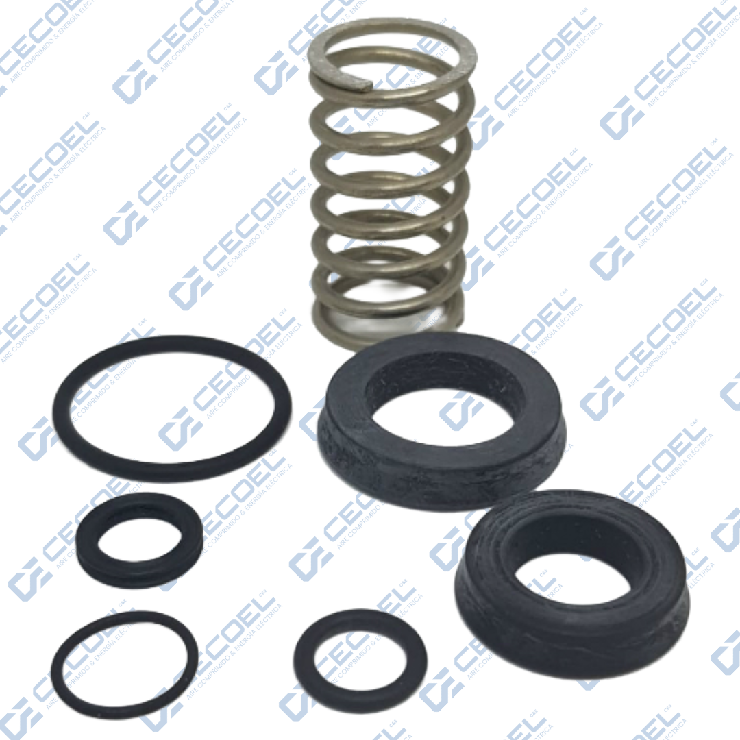 Kit de reparacion valvula de admision succion RB80E Schulz 021.1060-0/AT para compresor de tornillo SRP