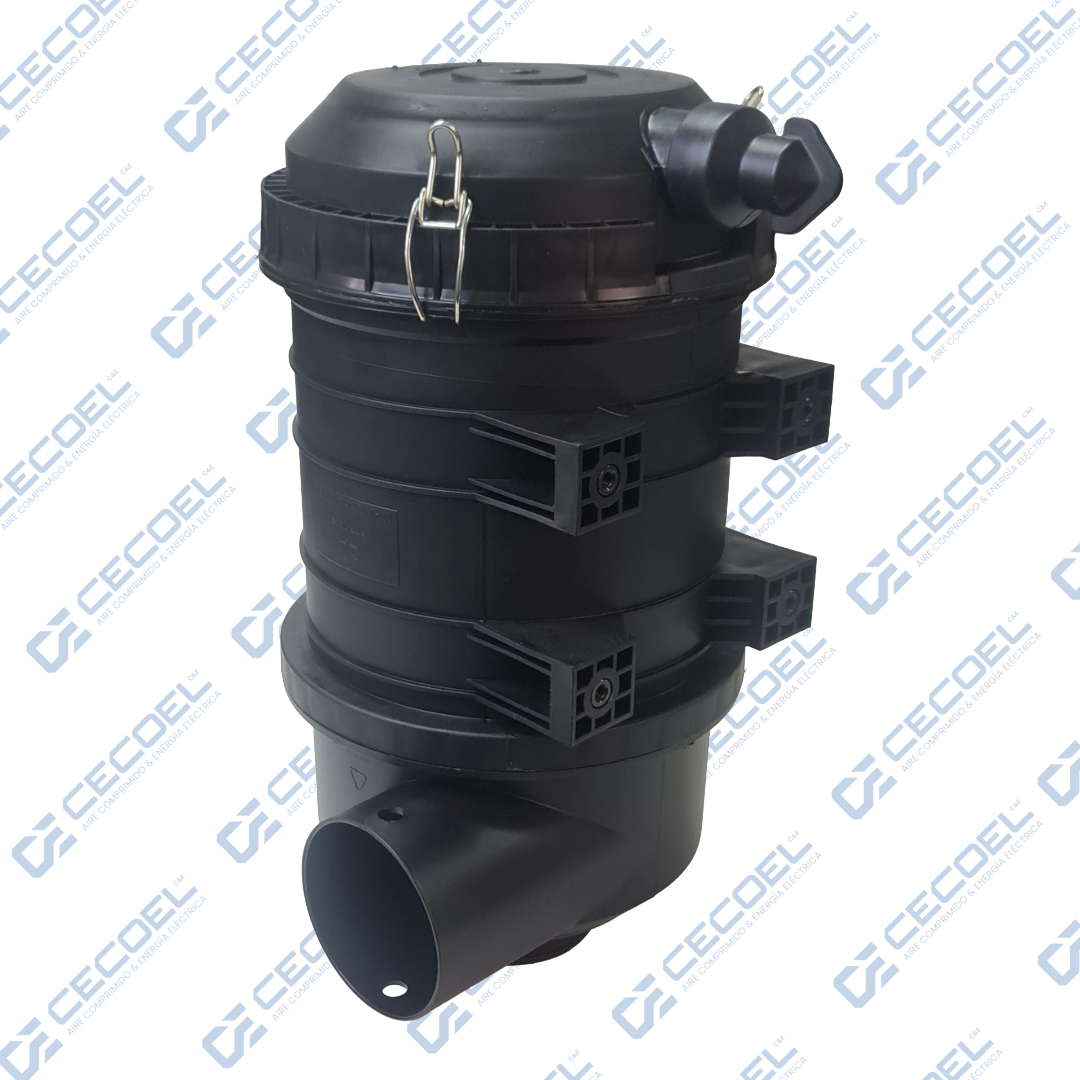Carcasa porta filtro de aire 250 a 390 cfm con fijador Schulz 007.0443-0/AT admision compresor SRP