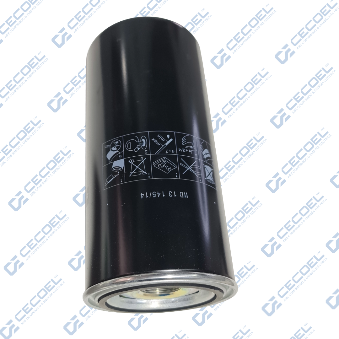 Filtro de aceite blindado spin on Schulz 007.0383-0/AT para circuito de lubricacion de compresor de tornillo SRP