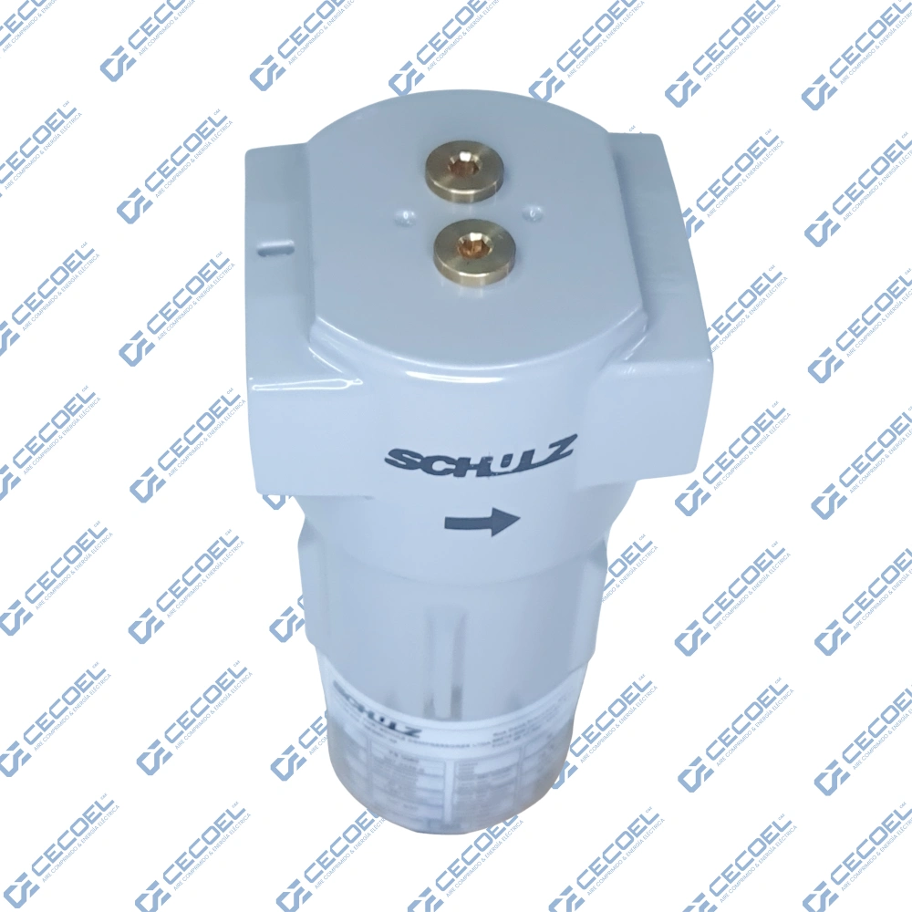 Filtro de línea Schulz FS 0050 grado H 0,01 micrón de baja presión con conexión 1/2
