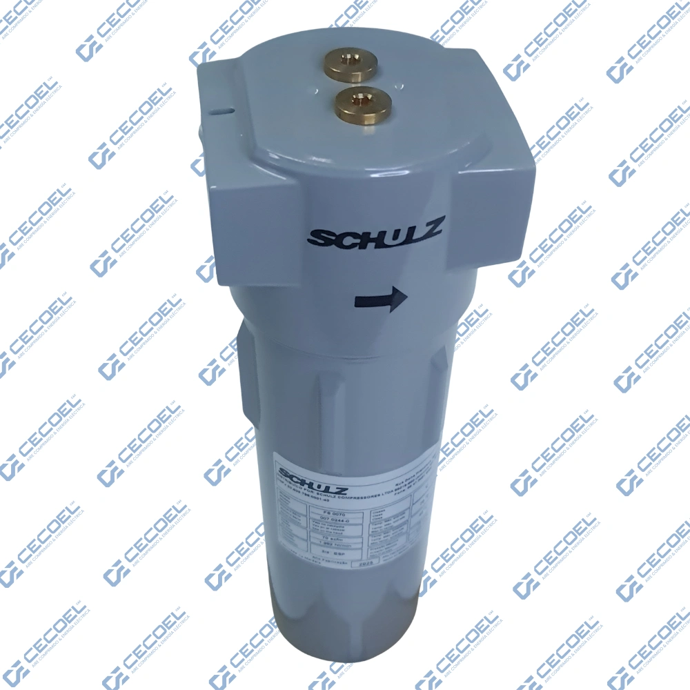 Filtro de línea Schulz FS 0070-C grado C adsorbente de baja presión con conexión 3/4